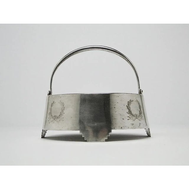 Metal Art Nouveau Sugar Bowl, Poland, 1890s For Sale - Image 7 of 10