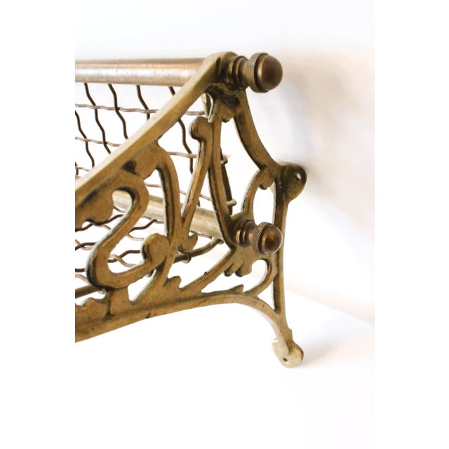 Timelessly elegant English NSWR (New South Wales Railroad) Pullman train/railway luggage Rack. We'd love to repurpose this...