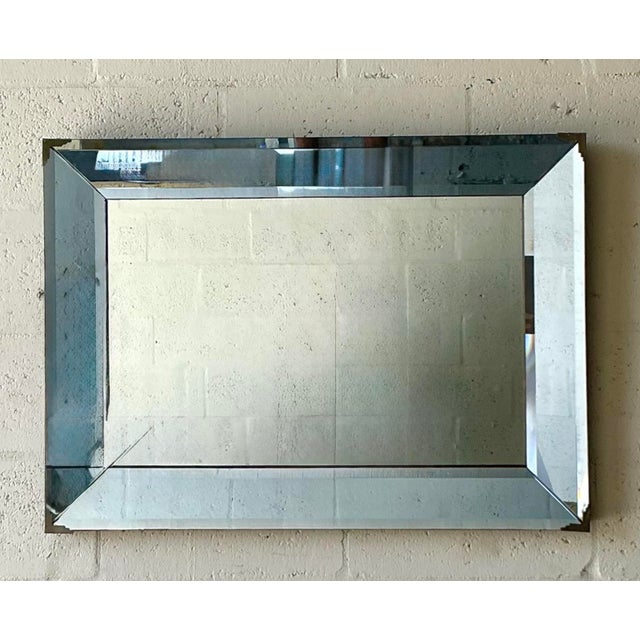 Vintage Deco Tinted Mirror For Sale - Image 4 of 8