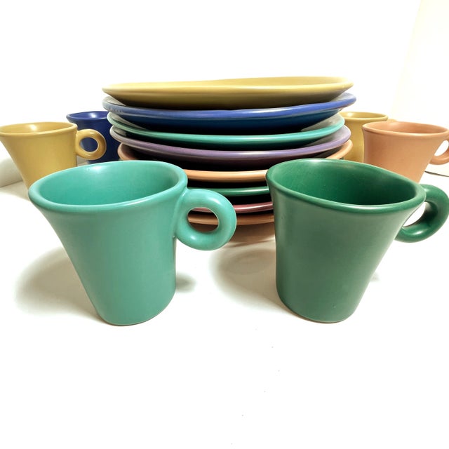 1990s 1990s Luna Garcia Pottery Dinnerware - Set of 16 For Sale - Image 5 of 17