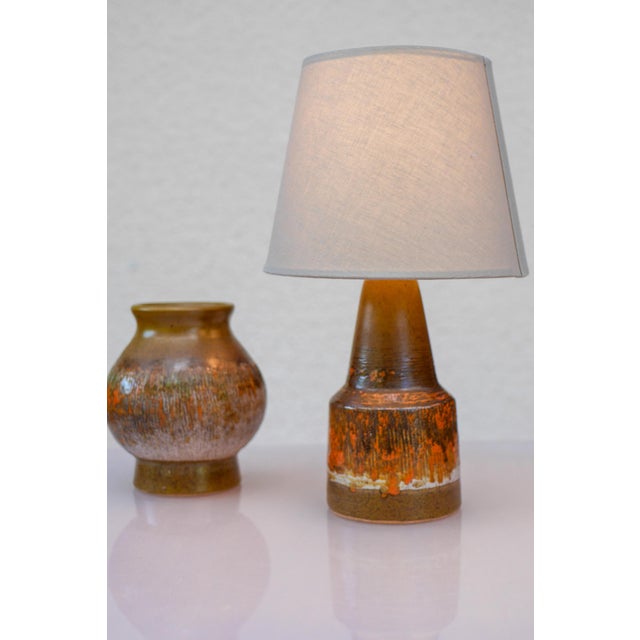 Ceramic Mid-Century Modern Pottery Lamp from Tilgmans, 1960s For Sale - Image 7 of 13