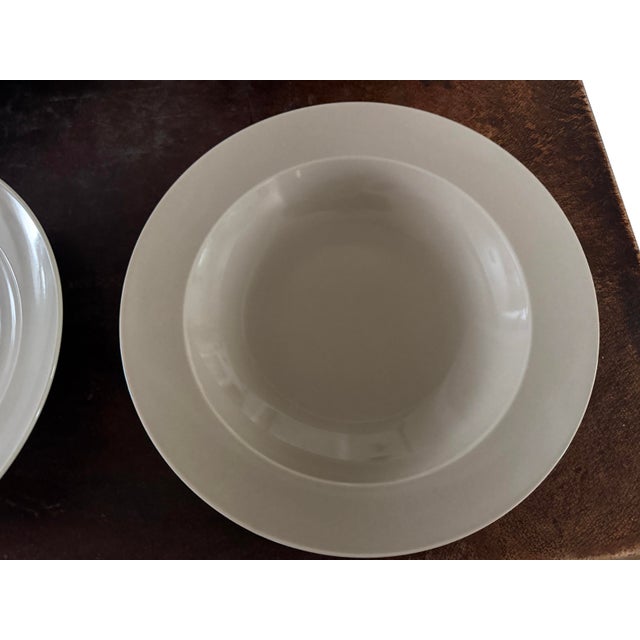 Restoration Hardware Vintage Restoration Hardware Chinese Porcelain Grand-Rimmed Pasta Bowls Set of 6 For Sale - Image 4 of 16