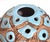 Turquoise Mid-Century Modern Italian Sgraffito Turquoise Ceramic Tulipiere Vase by Saca For Sale - Image 8 of 10
