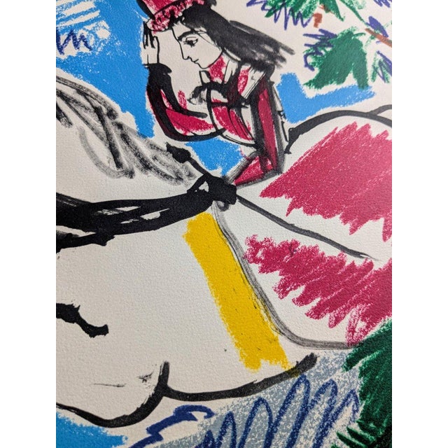 Modern Pablo Picasso, The Knight Girl (Jacqueline Riding), 1961, Lithographs in Color, Set of 2 For Sale - Image 3 of 13