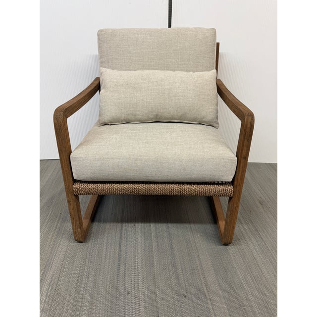 Brownstone Teak Wood Accent Chair, Prototype For Sale In San Francisco - Image 6 of 12