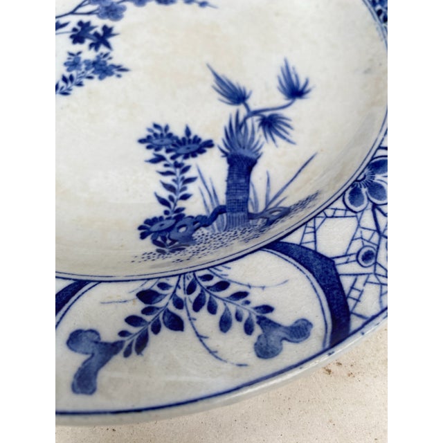 Japonisme 19th Century Blue & White Plate Japon Creil & Montereau For Sale - Image 3 of 4