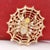 Metal Large 14k Gold, Diamond, and Yellow Sapphire Spider & Web Brooch For Sale - Image 7 of 13
