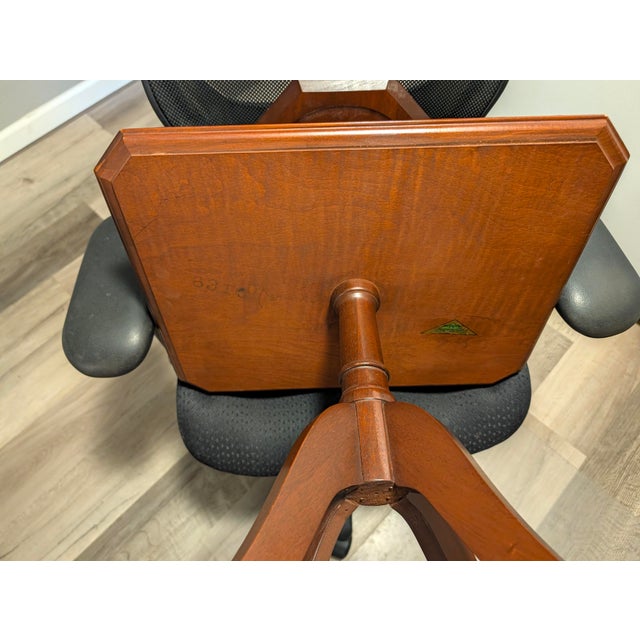 Vintage 1940s-1950s Mersman Mahogany 2-Tier Dumbwaiter Table or Butler Table For Sale - Image 11 of 13