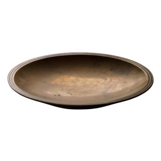 Danish Art Deco Patinated Bronze Bowl attributed to Just Andersen, Denmark, 1920s For Sale