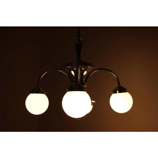 Art Deco Chandelier, 1930s For Sale - Image 9 of 11