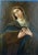Beautiful oil on canvas painting from the second half of the 17th century, depicting the Madonna of Sorrows in the classic...