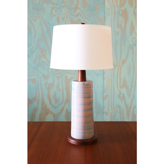 A Marshall Studios of Veedersburg Indiana lamp. These lamps are highly sought after and are showing up in designs all over...