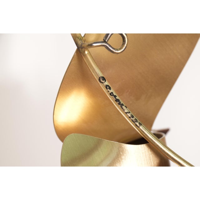 Curtis Jere Curtis Jeré Brass Birds Seagulls Wall Sculpture Hanging For Sale - Image 4 of 5