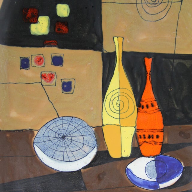 Black Large Italian Ceramic, 1960s For Sale - Image 8 of 9