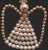 1990s Set of 4 Simply Elegant Hand-Made Faux Pearl and Bead Angel Christmas Ornaments For Sale - Image 9 of 10