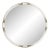 Modern Faux Horn Round Mirror For Sale