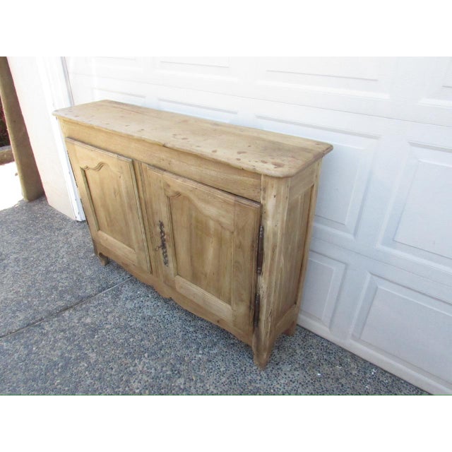 Antique French Weathered Oak Buffet For Sale - Image 4 of 17
