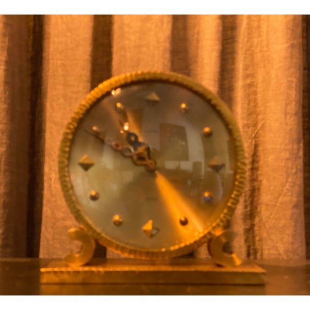 1960s Vintage LUXOR Swiss Made Desk Clock in brass. It works Chairish sells electronic items only with the display as the...