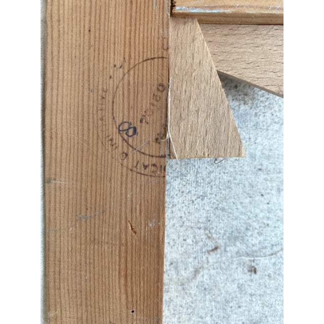 Mid 20th Century 1960s French Impasto Oil Painting For Sale - Image 5 of 6