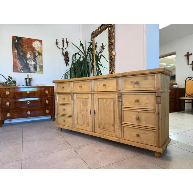 Rustic Farmhouse Chest of Drawers in Pine For Sale - Image 15 of 15