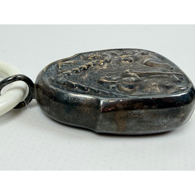 Antique Silver-Plated Baby Rattle and Teether with Hansel and Gretel Relief from WMF, 1900s For Sale - Image 4 of 8