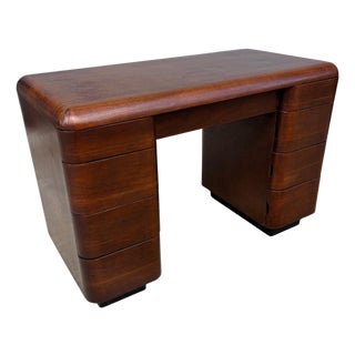1940s Paul Goldman for PlyModern Walnut Desk For Sale