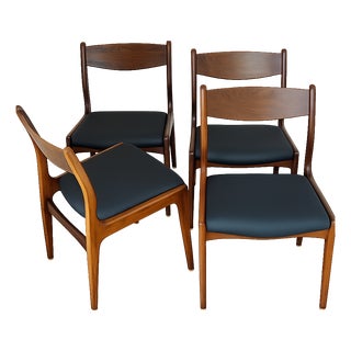 Vintage Rosewood Chairs in the style of Johannes Andersen for Richbilt, 1960s, Set of 4 For Sale