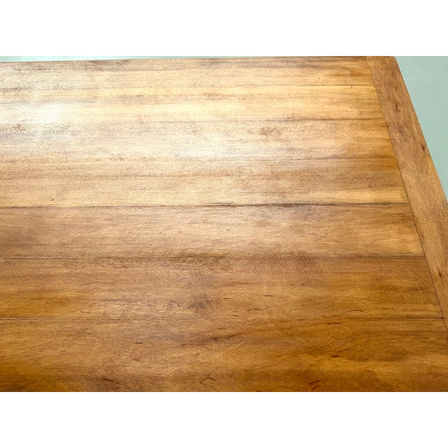 Large Modern Farmhouse Table in Beech, 1970 For Sale - Image 12 of 18