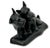 Metal Vintage 1930s American Twin Scotties "Listen" Cast Iron Dog Doorstop Made for the Texaco Oil Co. For Sale - Image 7 of 12