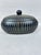 Late 20th Century Vintage Black and White Oval Shaped Lidded Box For Sale - Image 5 of 8