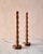 Mid-Century Modern "Franc" Hand Turned Walnut Candle Holders by Lostine, Set of 2 For Sale - Image 3 of 11