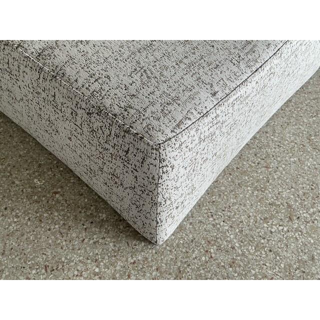 Wood Vintage Italian Natuzzi Low Ottomans - A Pair For Sale - Image 7 of 12