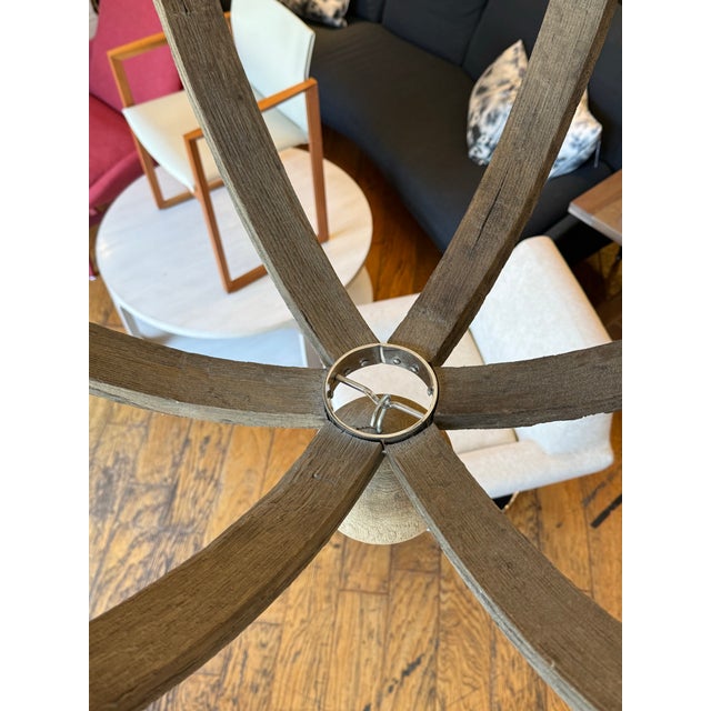 Restoration Hardware Twelve Light Wine Barrel Chandelier For Sale - Image 9 of 16