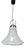 Mid-Century Bell Glass Pendant Lamp, Former Czechoslovakia, 1970s For Sale