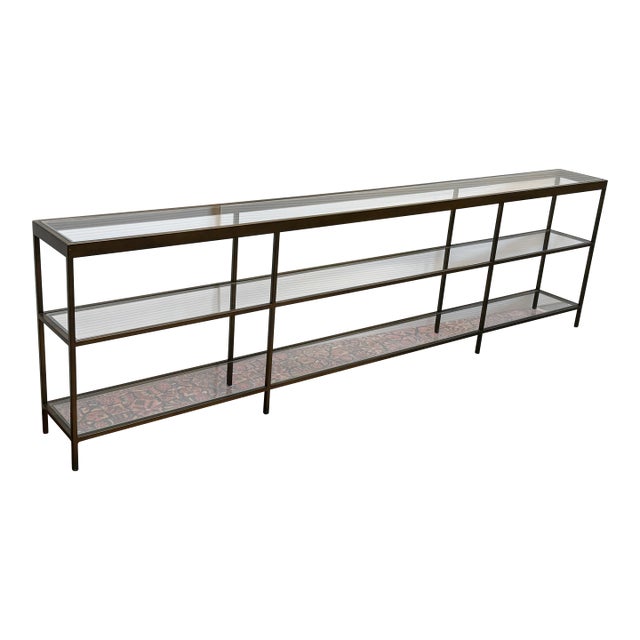 Mitchell Gold + Bob Williams Vienna Low Bookcase, Large For Sale