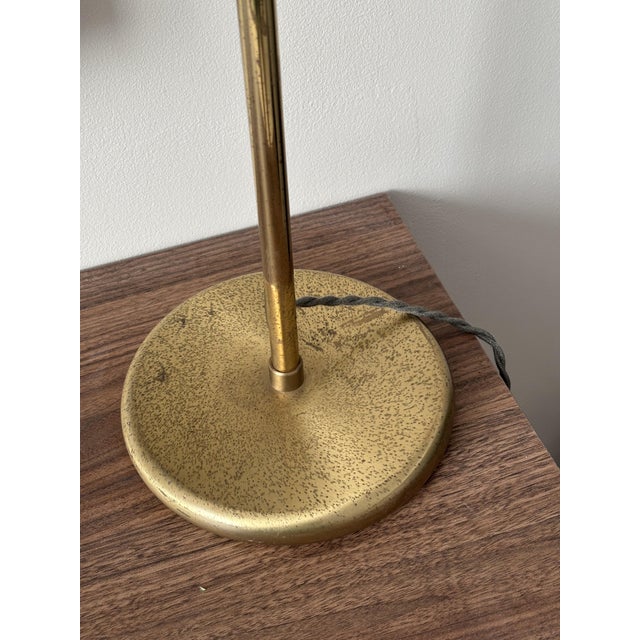 Gold Telescopic Desk Lamp in Brass from Holtkötter, Germany, 1980 For Sale - Image 8 of 12