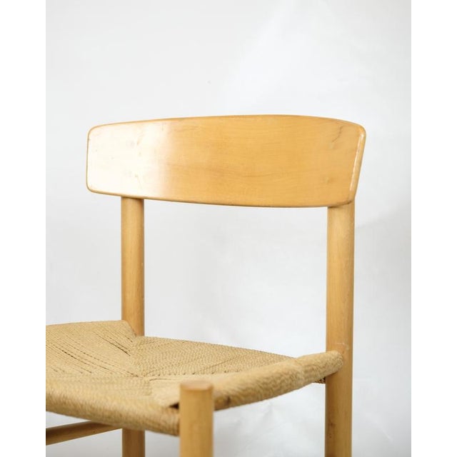 Børge Mogensen Model J39 Folk Chairs by Børge Mogensen for FDB Furniture, 1960s, Set of 6 For Sale - Image 4 of 11