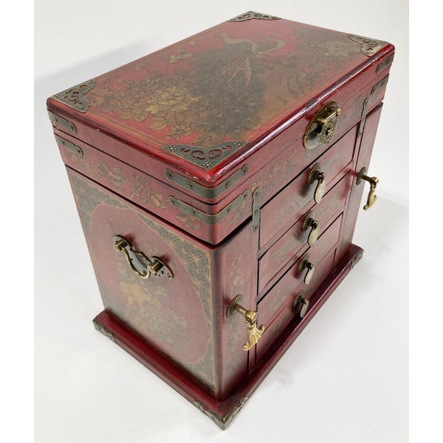 Pink Chinoiserie Jewelry Box main image 1