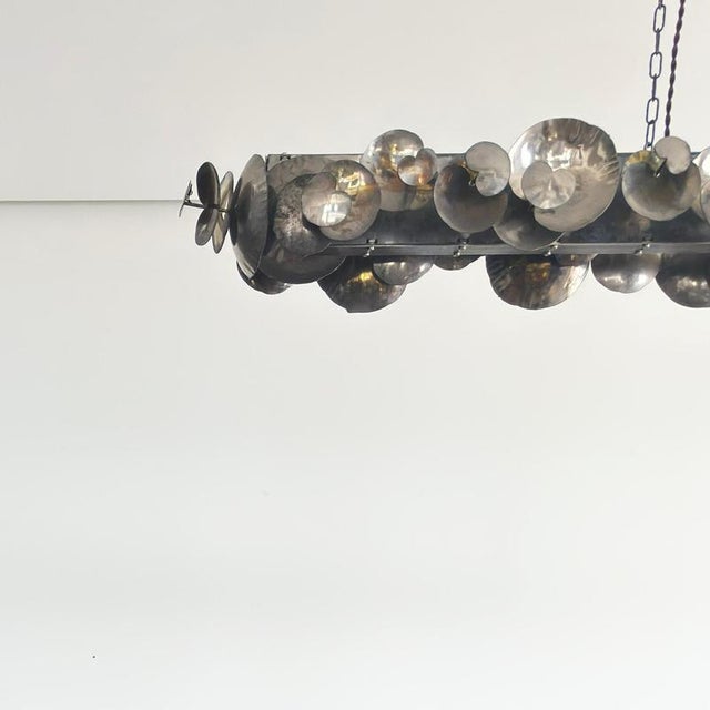 Linear Chandelier in Pewter, England, 2011 For Sale - Image 6 of 10