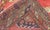 Red Red Field Vintage Turkish Oushak Rug With Vertical Geometric Medallions For Sale - Image 8 of 8