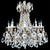 Italian Beaded Crystal 10-Light Dining Room Chandelier, 1950s For Sale - Image 9 of 15