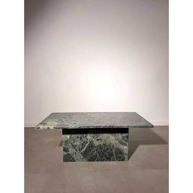 Vintage Green Marble Coffee Table For Sale - Image 5 of 5