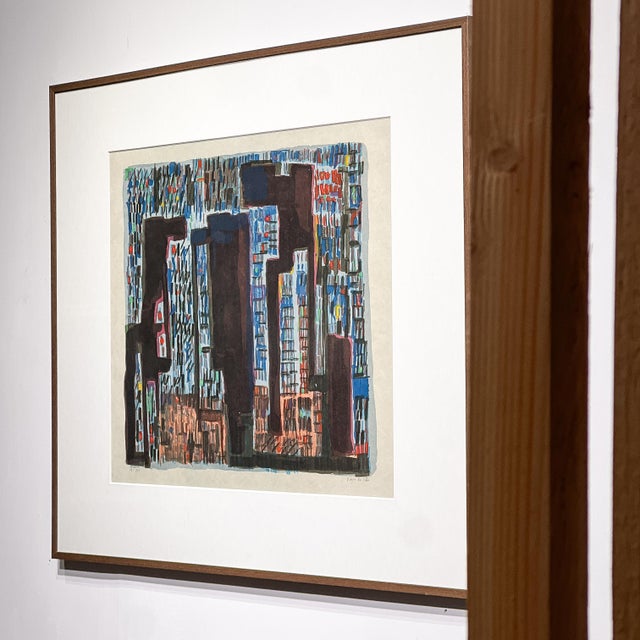 Maria Helena Vieira Da Silva, Transylvanie, 1974, Lithograph, Framed For Sale - Image 7 of 9