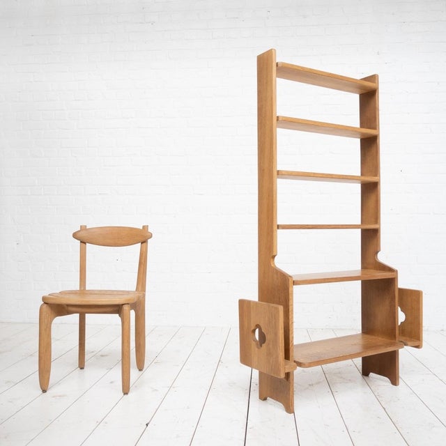 French Oak Bookcase by Guillerme Et Chambron for Votre Maison, 1950s, in Flawless conditions. Designed 1950 to 1959 I have...