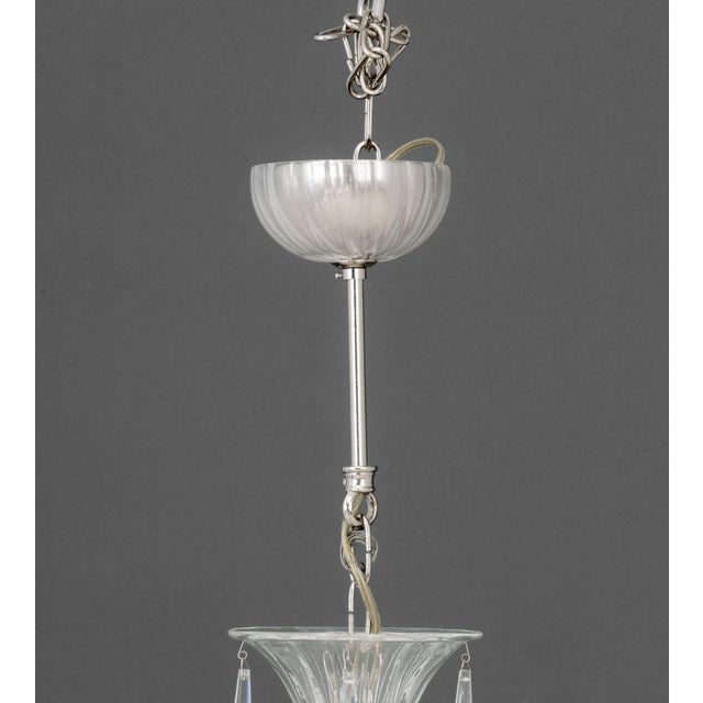 Modern Murano Glass Eight-Branch Chandelier For Sale - Image 9 of 11