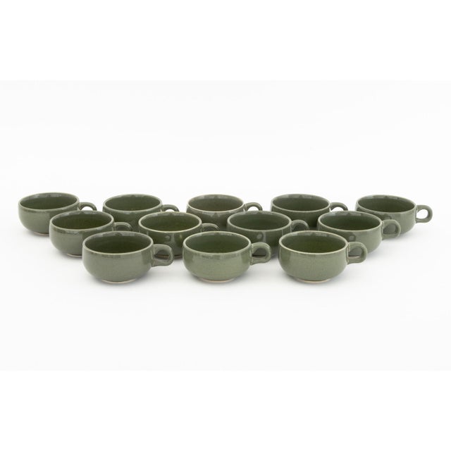 Dark Green Russel Wright X Steubenville Partial Service Set, 113 Pieces For Sale - Image 8 of 18