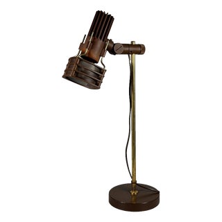 Space Age Desk Lamp in Metal and Plastic, 1970s For Sale