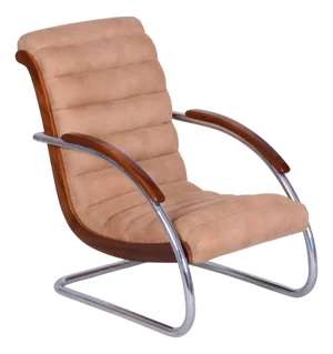 Bauhaus Armchair Model K32 in Beech and Chrome attributed to R. Slezak for Slezak Factories, Czech, 1930s