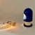 Space Age Blue Metal Eclipse Table Lamp, Italy, 1960s For Sale - Image 16 of 17