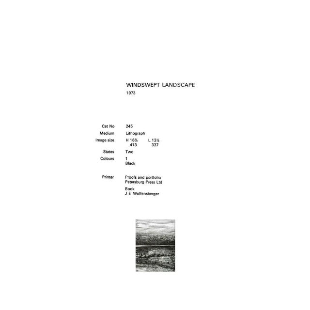 Modern 1970s Industrial Henry Moore Lithograph, Original Windswept Landscape Ltd. Edition For Sale - Image 3 of 9